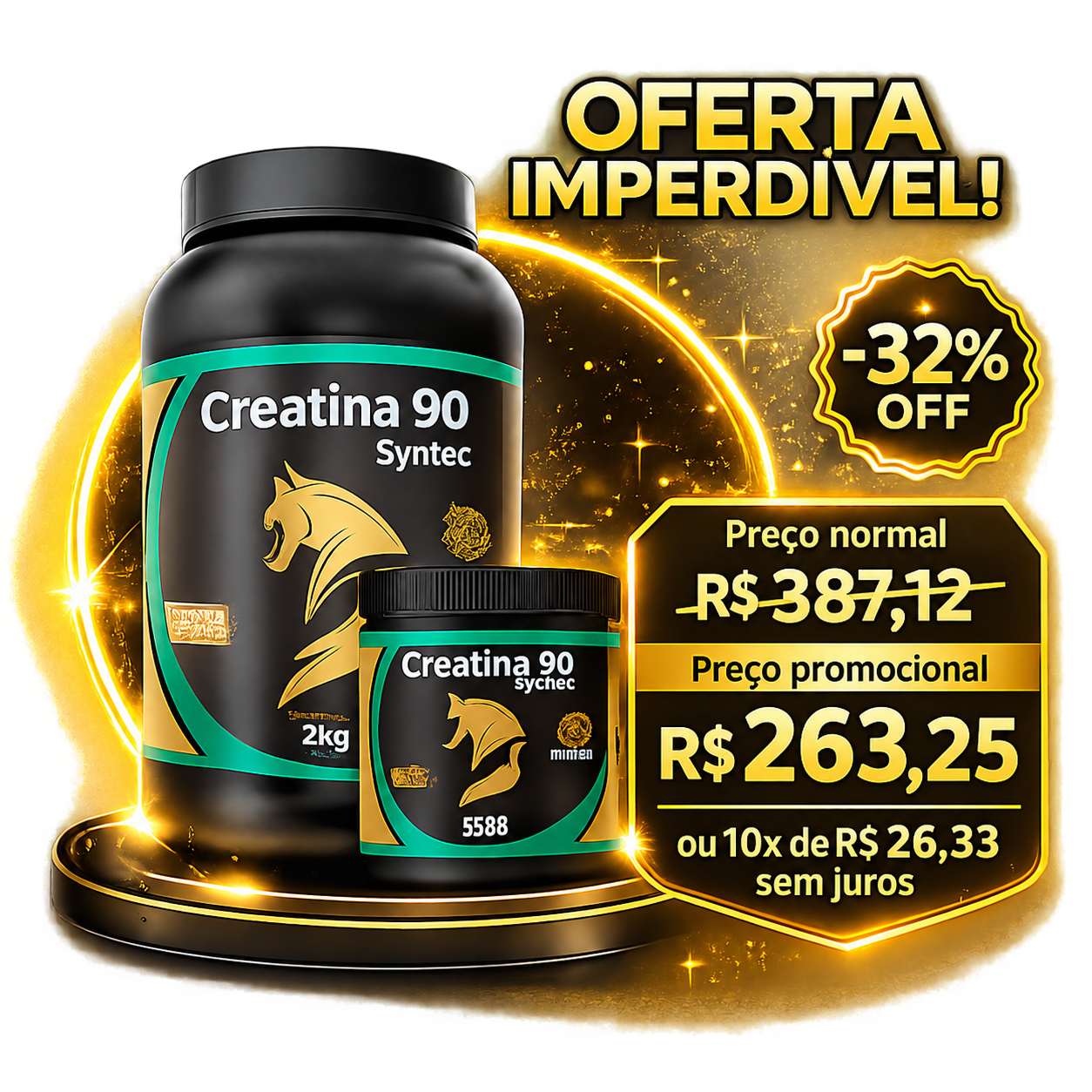 Oferta promocional Creatina 90 Syntec